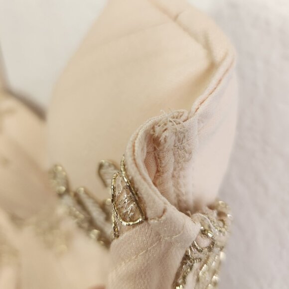 Fashion Nova Gold Embroidered Dress Bodycon Small - Picture 5 of 9